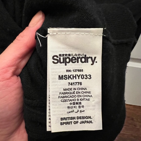 EUC Men’s SuperDry Cashmere Blend Cardigan M - Picture 4 of 8